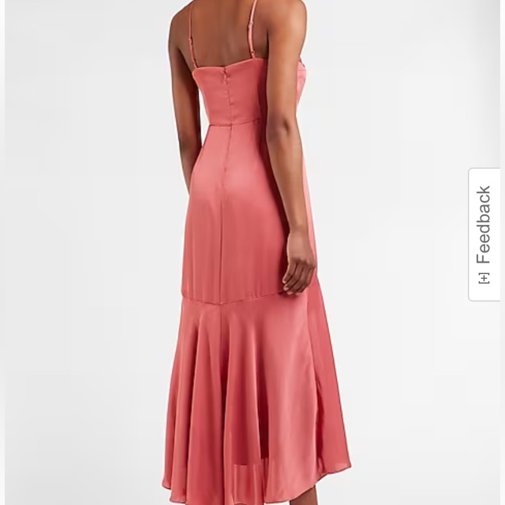 Satin Ruffle Dress - Picture 4 of 4